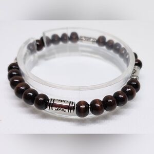 Brown Beaded Bracelet Tribal‎ f67